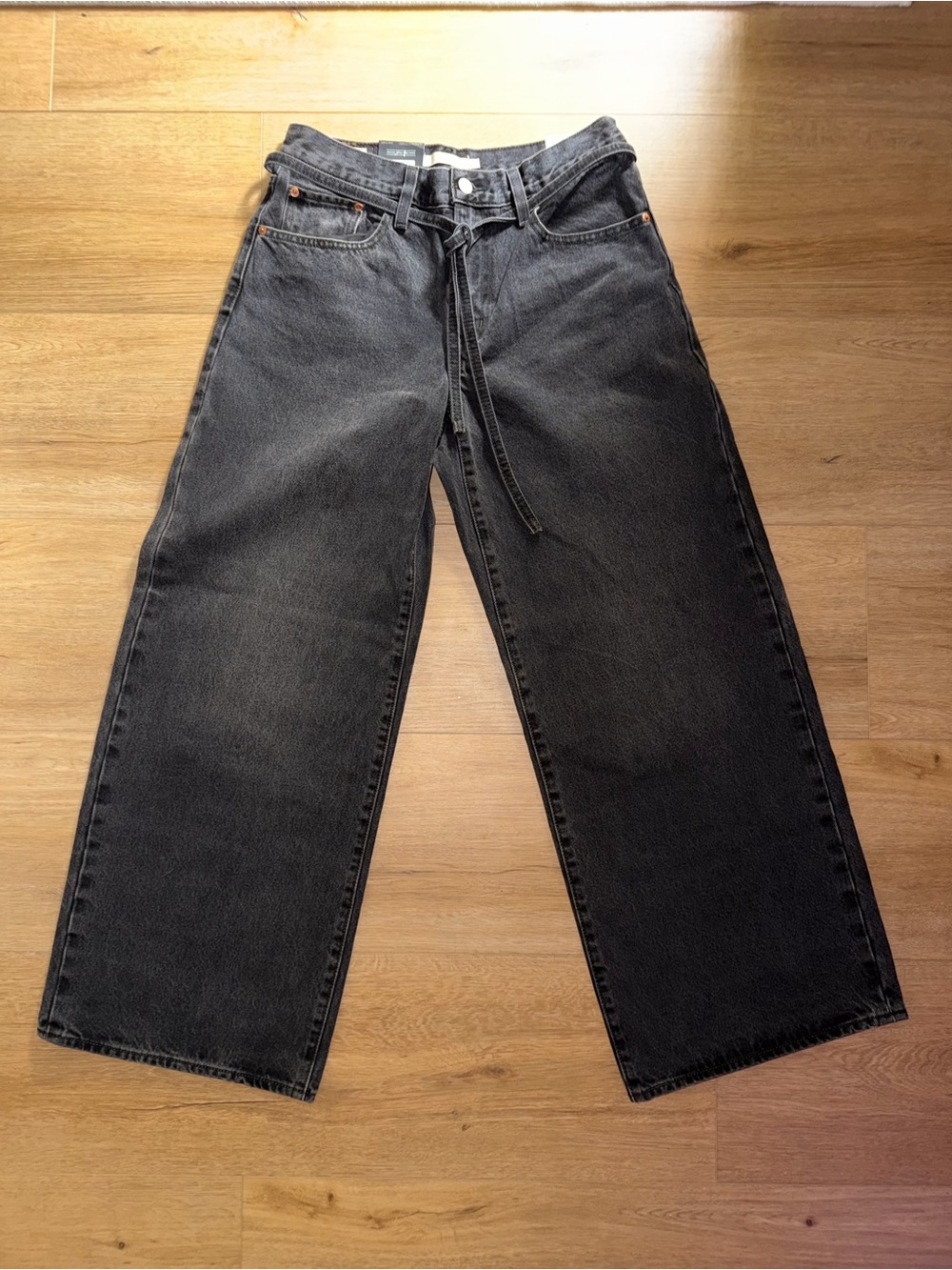 Levi’s Premium Tie Waist Straight Leg Jeans - Black